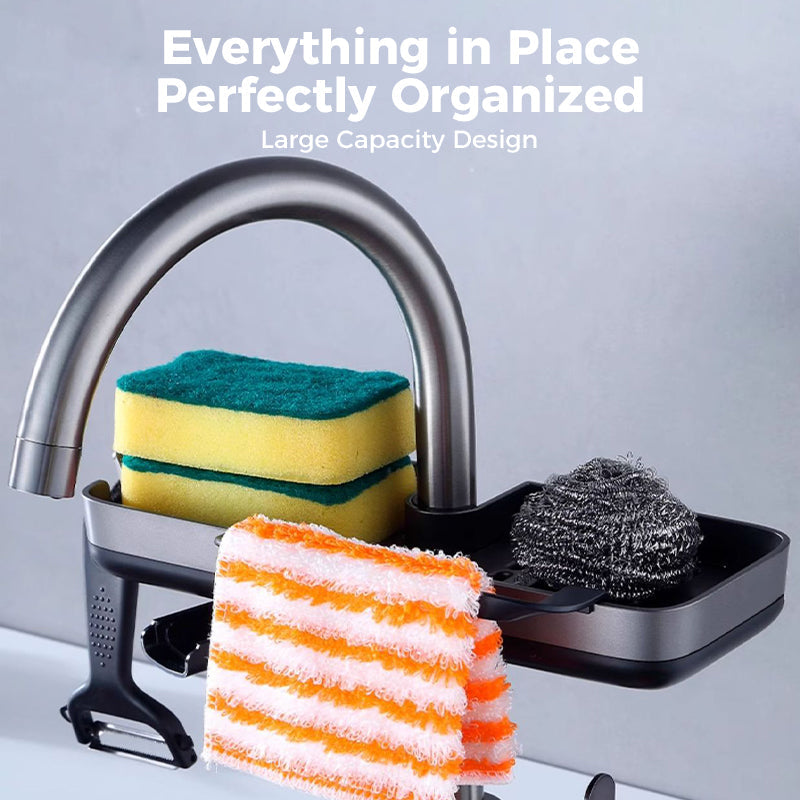 Sink Rack - Accelerates Sponge and Brush Drying - Clamp-On Mount - SinkSmart | elesira