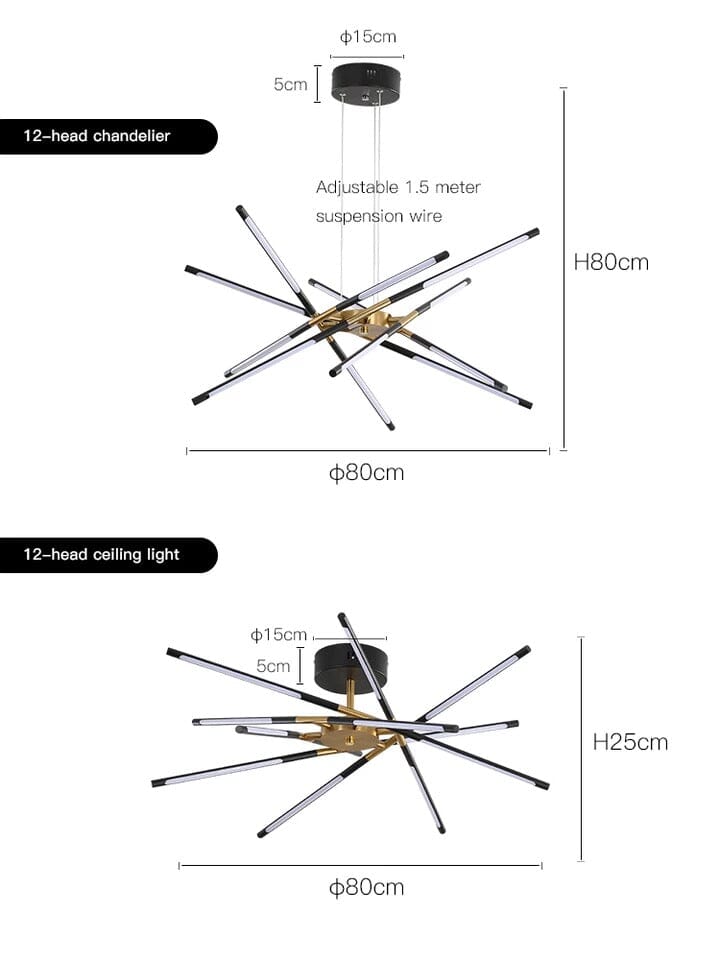 Stradivarius Spikey Chandelier | elesira