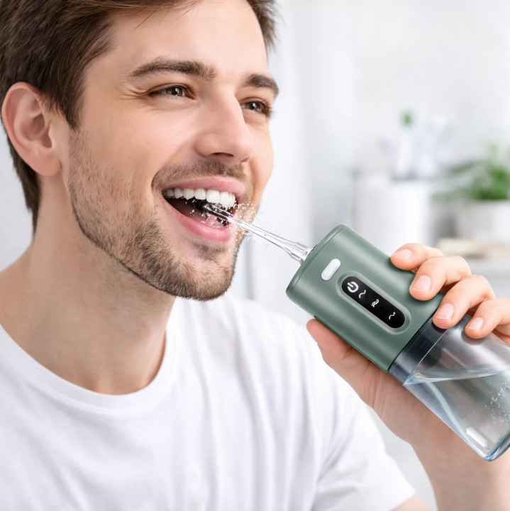 Irrigador oral para cuidados dentários com bicos intercambiáveis | elesira
