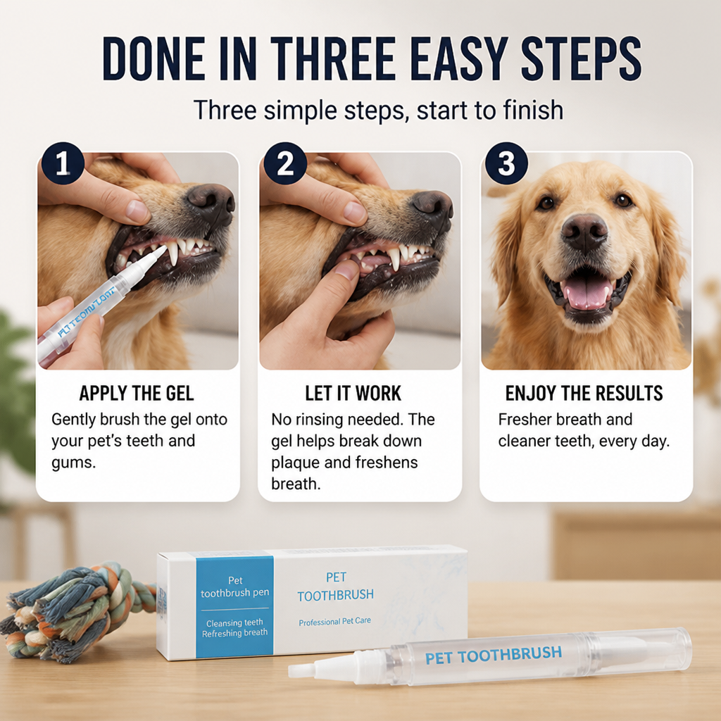 SmilePulse | Cuidados diários simples para um sorriso brilhante e um hálito fresco que o seu animal de estimação vai adorar | elesira