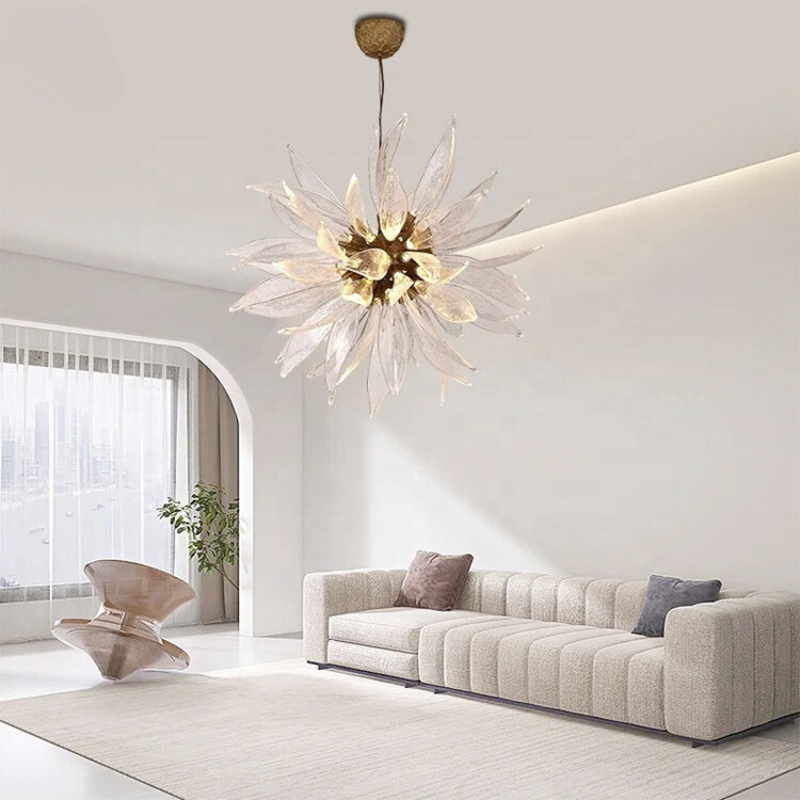 Sunflower Glass Chandelier | elesira