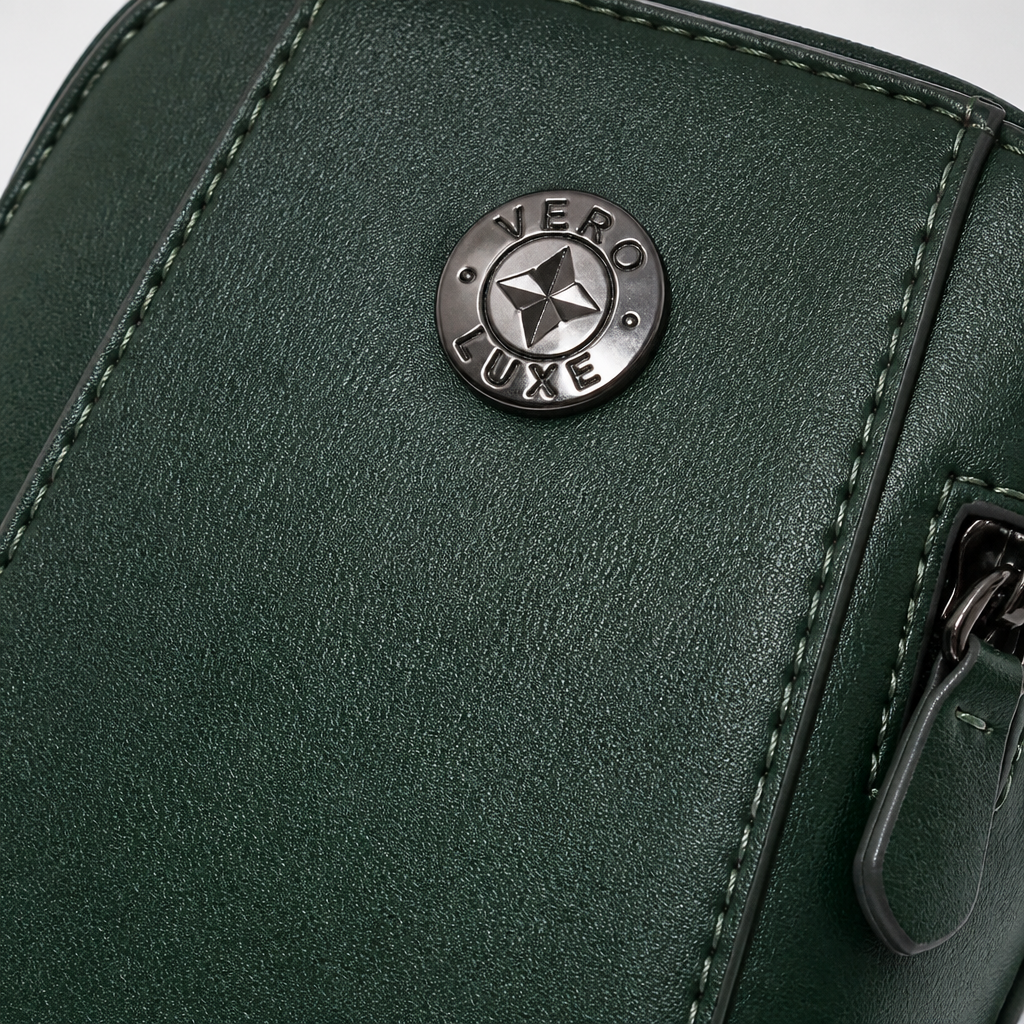 VeroLuxe – Leren crossbodytelefoontas met vintage olieafwerking en verstelbare band | elesira