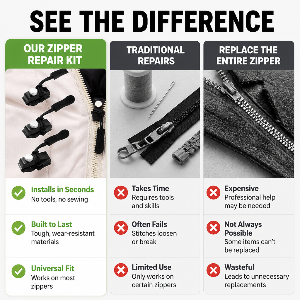 ZipMasterPro - Snap On Freedom and Never Fight a Jam Again | elesira