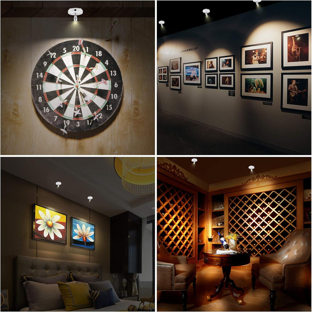 InstaBright Stick-On LED Spotlight – Wireless, Adjustable & Remote-Controlled | elesira