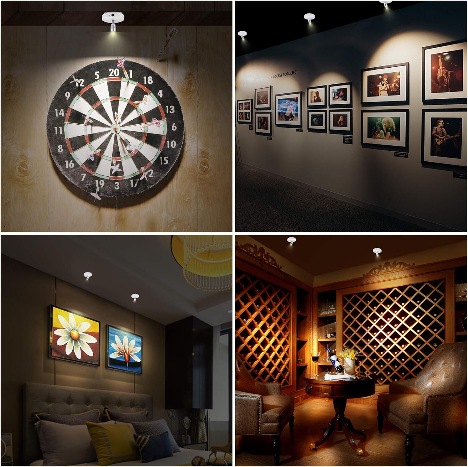 InstaBright Stick-On LED Spotlight – Wireless, Adjustable & Remote-Controlled | elesira