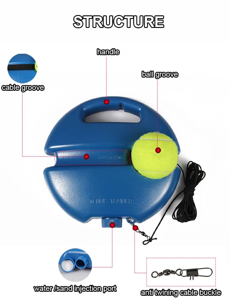 Solo Practice Rebound System for Tennis Training | elesira