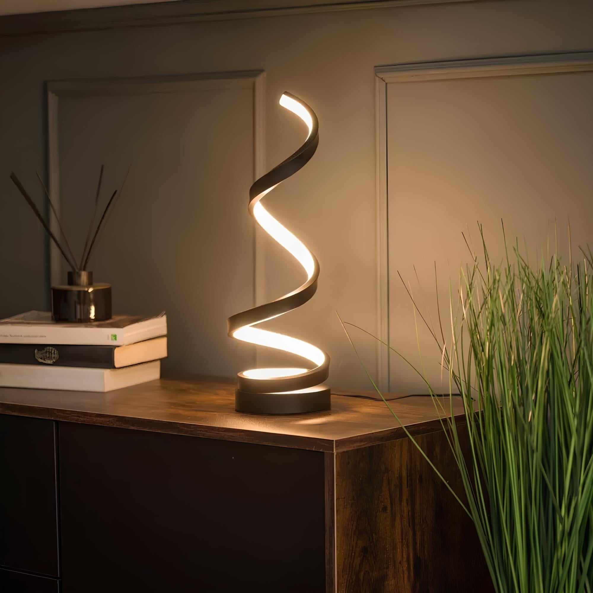 Radiance Spiral LED-lampa – Modern dimbar bordslampa | elesira