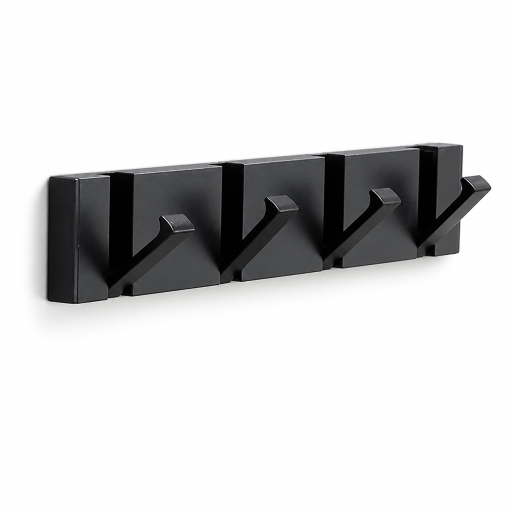 Space-Saving Foldable Aerospace Aluminum Wall Hook (2–6 Hooks) | elesira