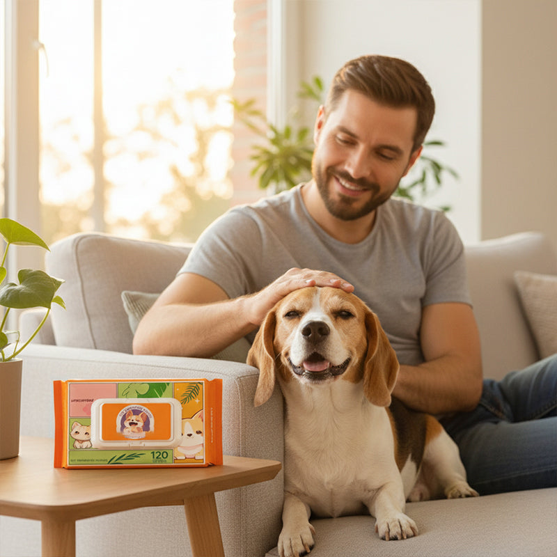 Waterless Antibacterial Gloves for Animal Care | elesira