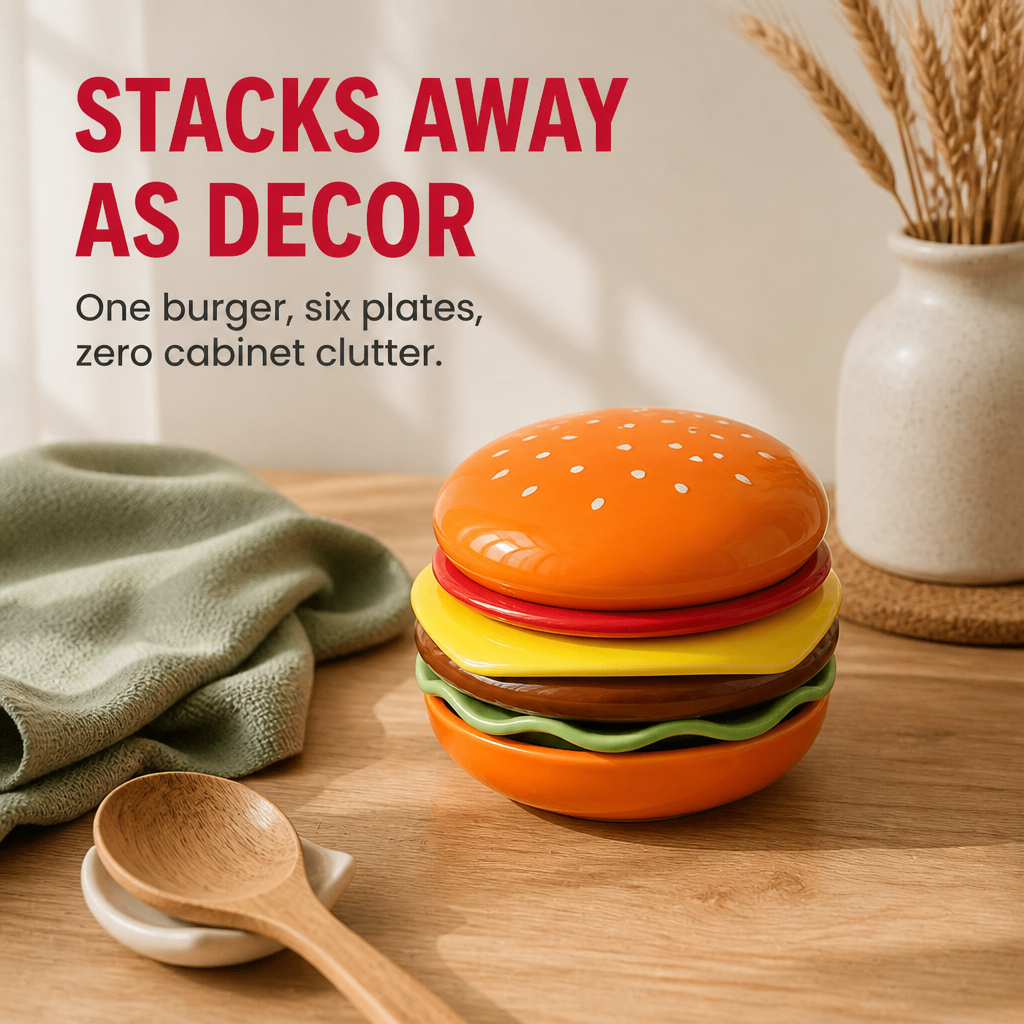 SmashStack | Layer Every Sauce, Snack & Side Into a Mini Burger Tower | elesira