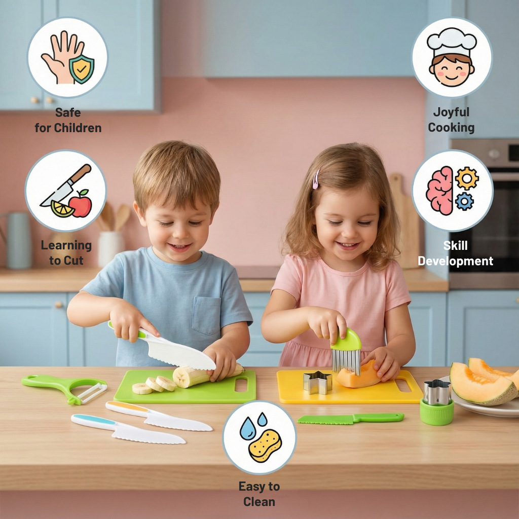 SliceJoy | Növelje gyermeke önbizalmát és örömét biztonságos, maszatmentes konyhai kalandokkal | elesira
