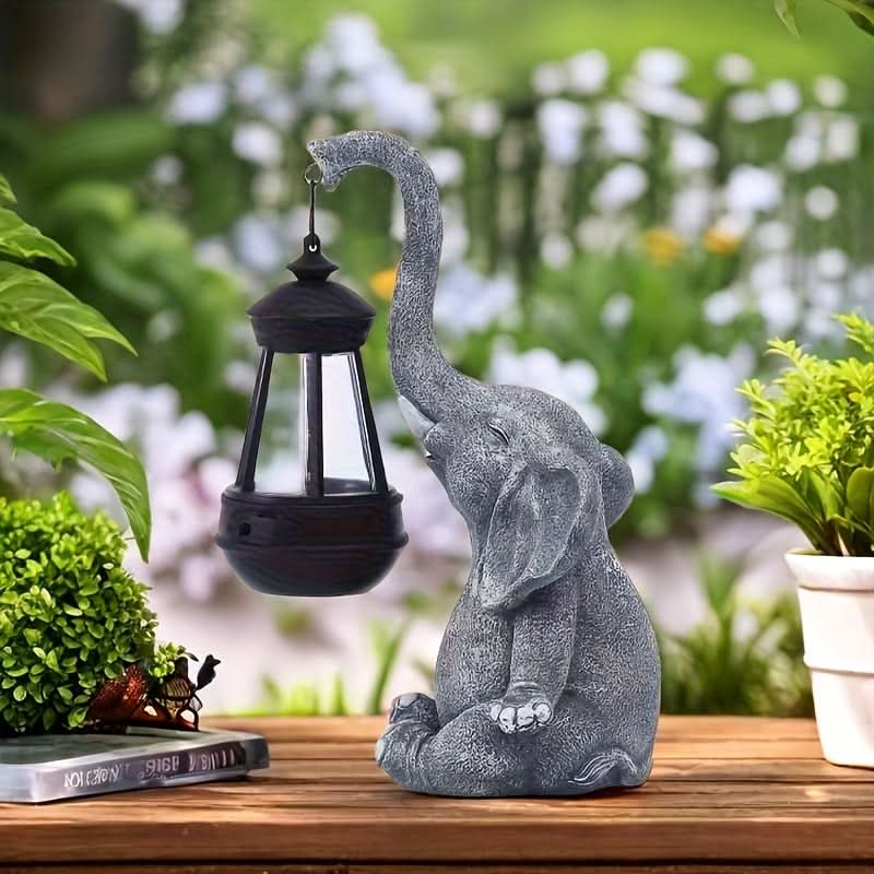 Solar Garden trädgårdslampa med elefantdesign | elesira