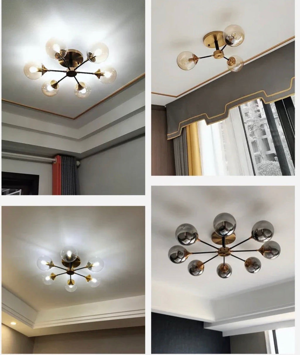 Jade Glass Ball Chandelier | elesira