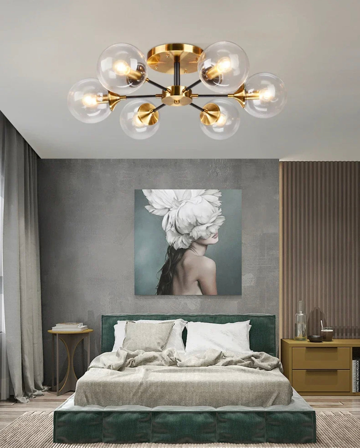Jade Glass Ball Chandelier | elesira
