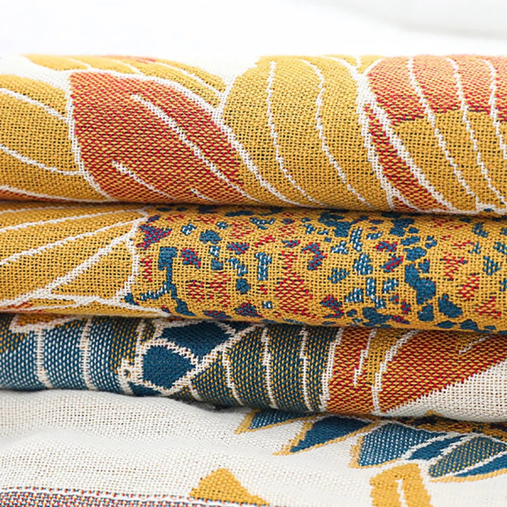 Toalha de banho macia e absorvente com design de girassóis - Algodão | elesira