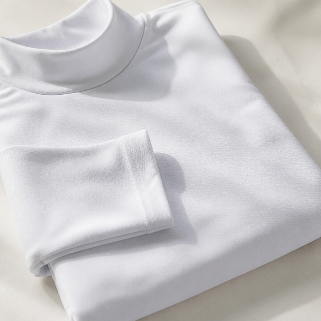 VeroEdge Slim-Fit-Langarmshirt mit hohem Kragen | Erobern Sie jeden Raum mit unvergleichlichem Selbstbewusstsein und Komfort | elesira