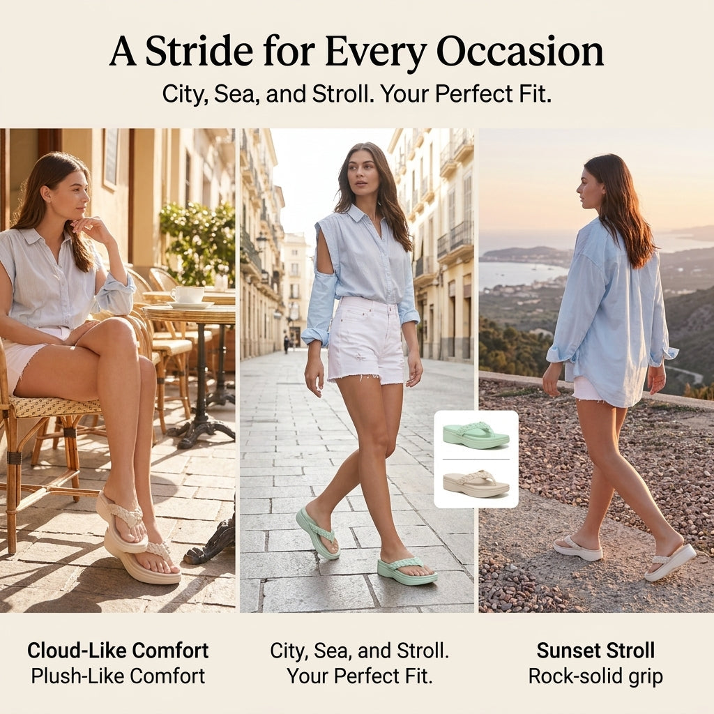 VivaStride Sandals | Walk Pain-Free All Day with Confidence and Cloud-Like Comfort | elesira