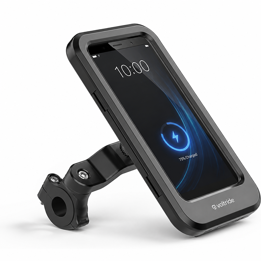 حامل هاتف مقاوم للماء للمقود بسعة 5000mAh (شحن بقوة 15W) | elesira