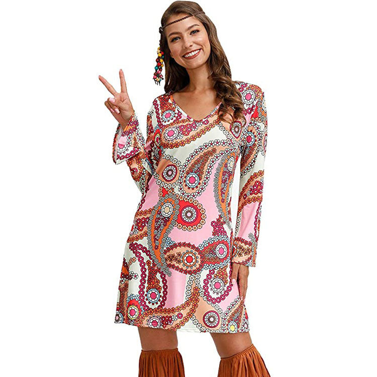 Robe Hippie Femme – Style Bohème Psychédélique 70s
