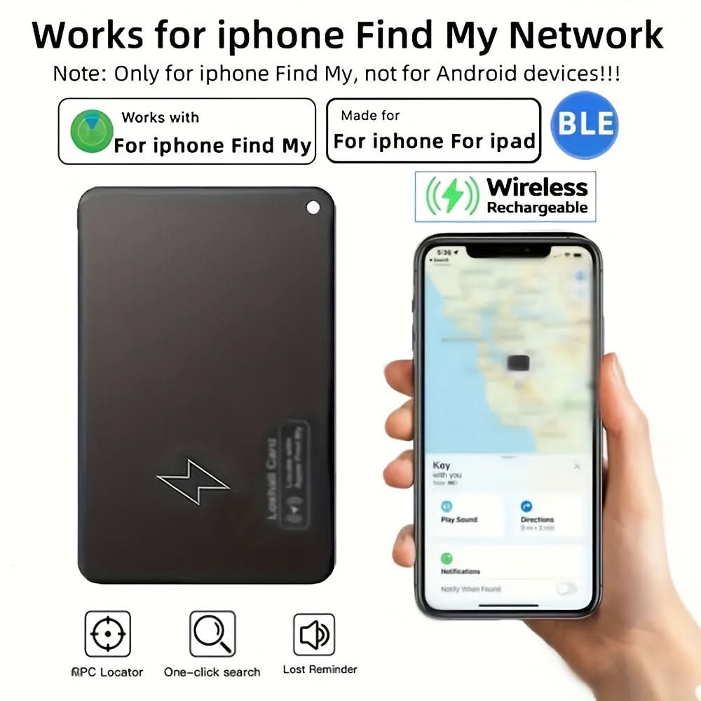Smart Wallet Tracker Card – Smal design för enkel att bära med sig | elesira