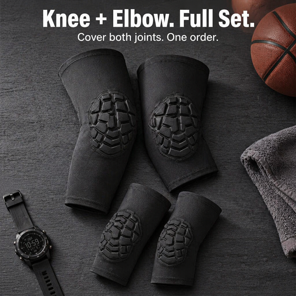 VibraGuard Honeycomb Compression Sleeves | Cushion Each Fall, Dash, and Crossover | elesira