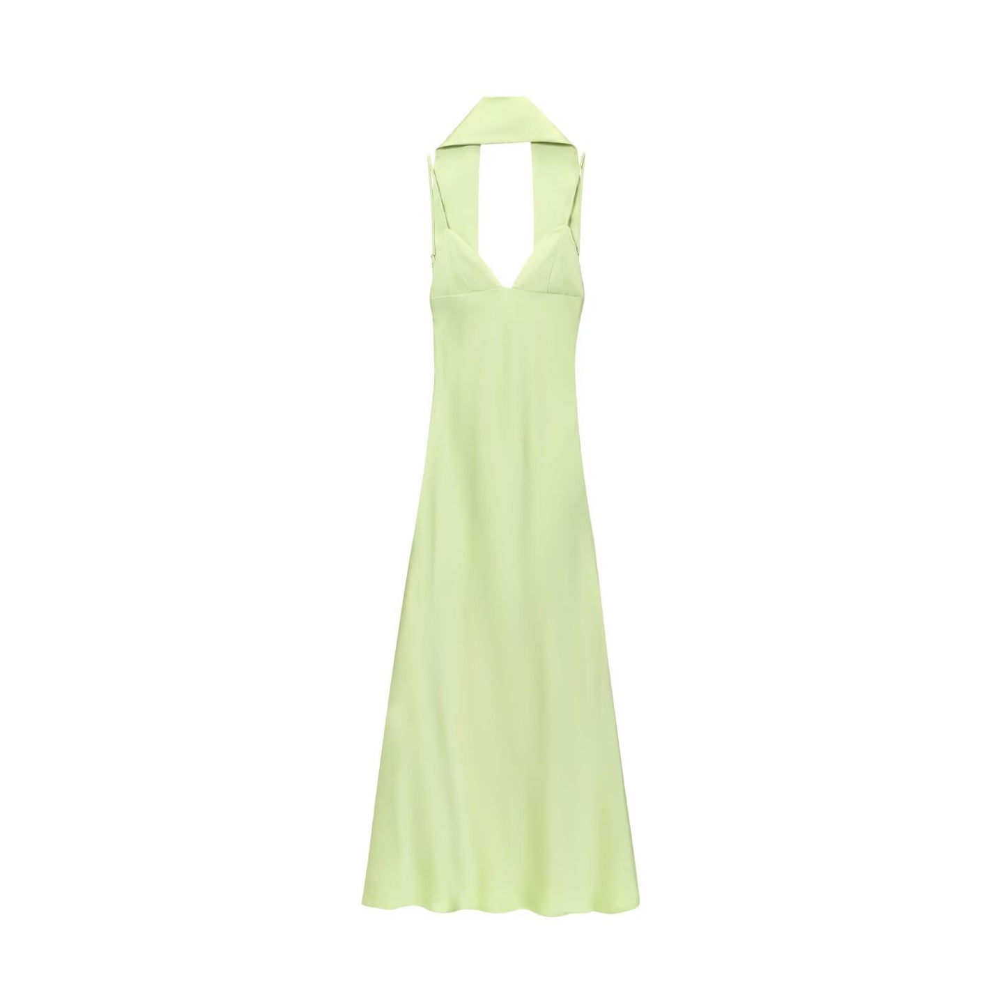 Robe Casual Effet Satin Soyeux