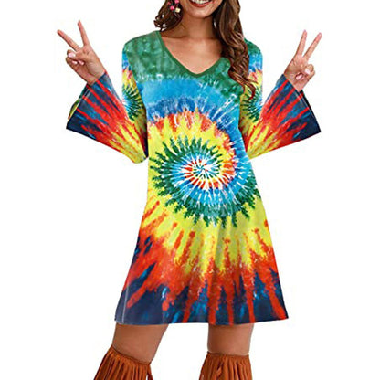 Robe Hippie Femme – Style Bohème Psychédélique 70s