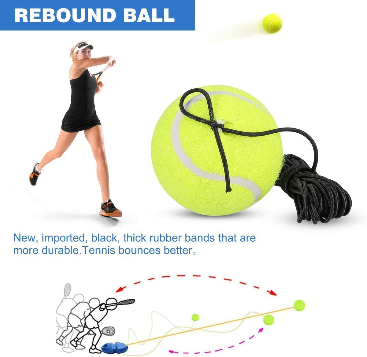 Solo Practice Rebound System for Tennis Training | elesira