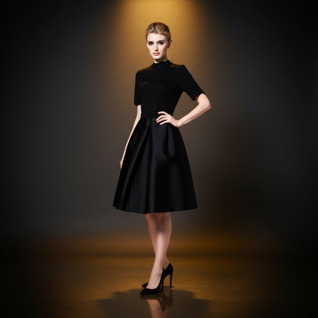 Robe Noire Légère & Élégante
