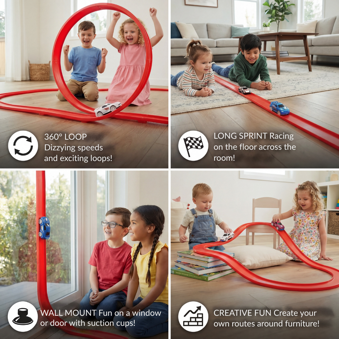 VeloBlaze | Éveillez la créativité de votre enfant avec des aventures palpitantes de courses phosphorescentes | elesira