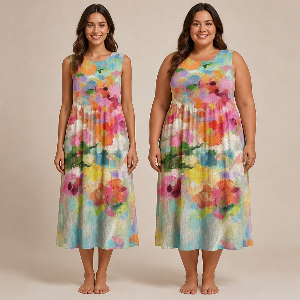 VivaLuna Color Splash Dress | Tænd din selvtillid med hvert farverigt åndedrag | elesira