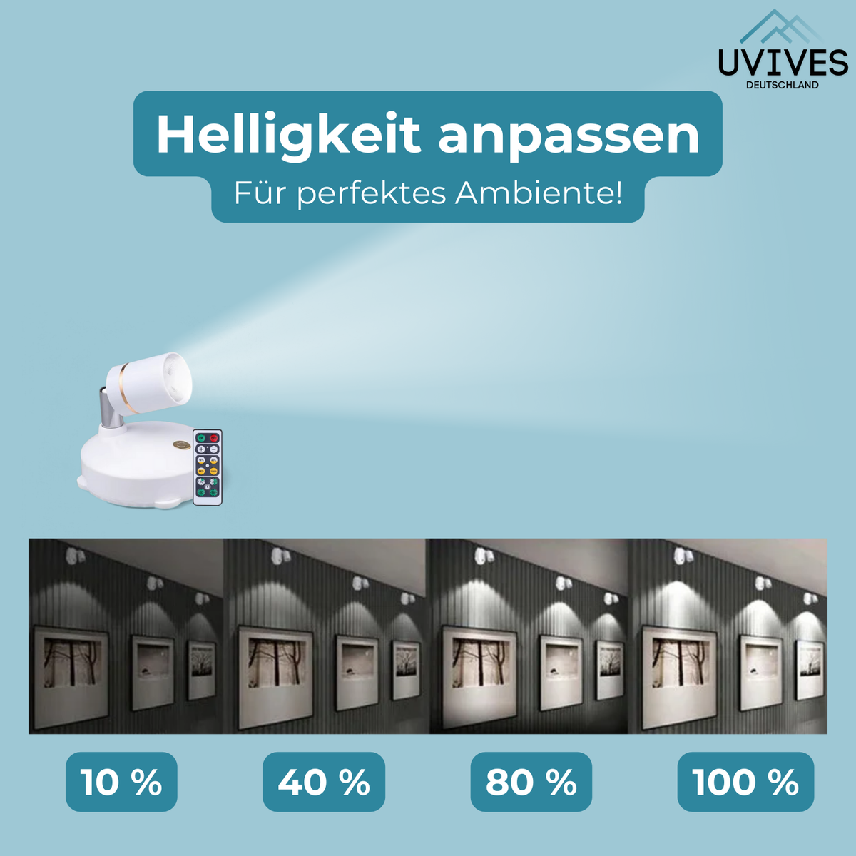 Bezprzewodowa lampa LED - ściemnianie za pomocą pilota, konstrukcja bezprzewodowa | elesira