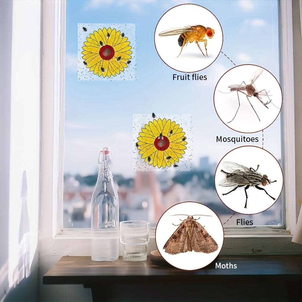 Insectenvallen voor ramen voor keukens en planten – Kleefvallen voor vliegen | elesira