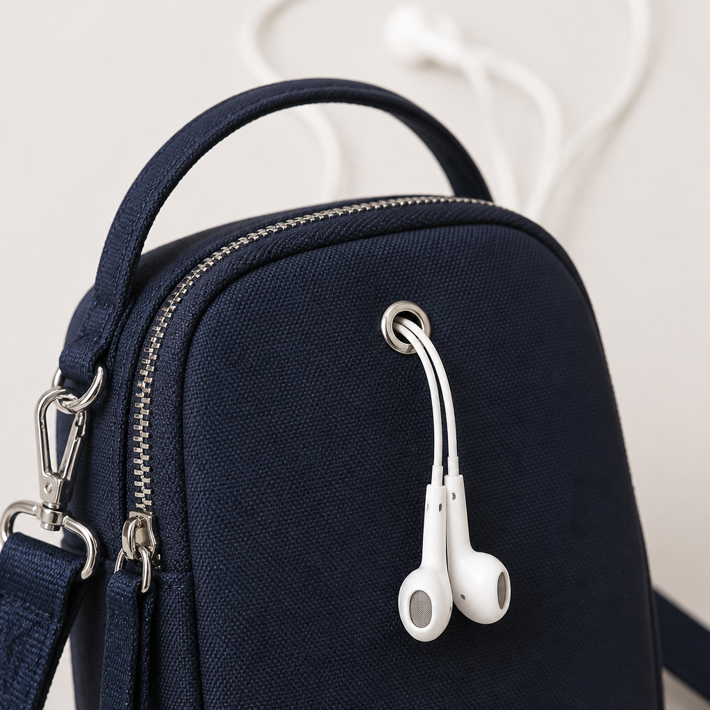 VeloTrek – Bolso bandolera compacto de Oxford resistente a la intemperie con triple cierre