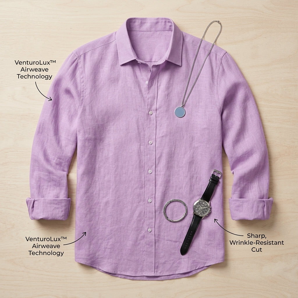 Chemise VenturoLux | Restez au frais, élégant et irrésistible toute la journée | elesira
