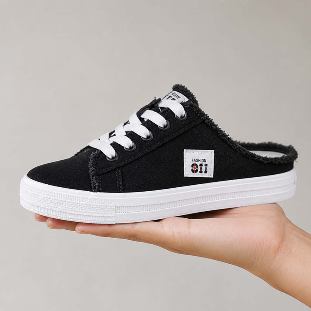 VivaStride Denim Mule Sneakers | Κάντε ανάλαφρα βήματα, δείξτε δυναμική και νιώστε ασταμάτητη όλη μέρα | elesira