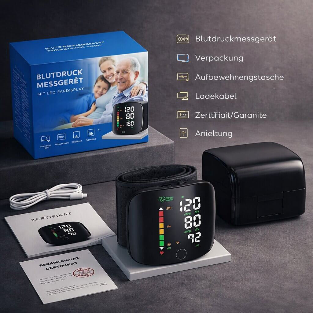Bloeddrukmeter voor de pols - Oplaadbaar digitaal apparaat | elesira