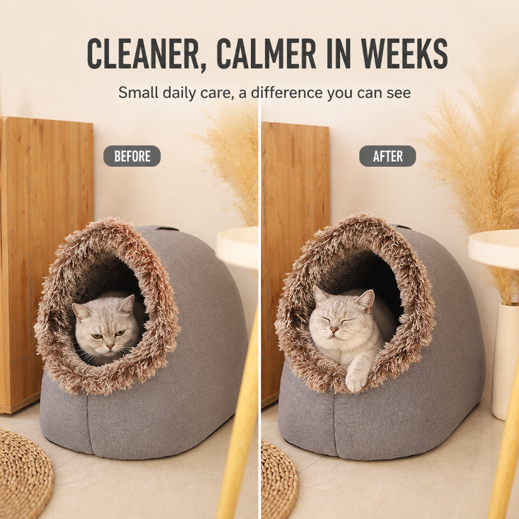 SnuggleNest - Le refuge douillet de votre animal qui chasse le froid de l'hiver | elesira
