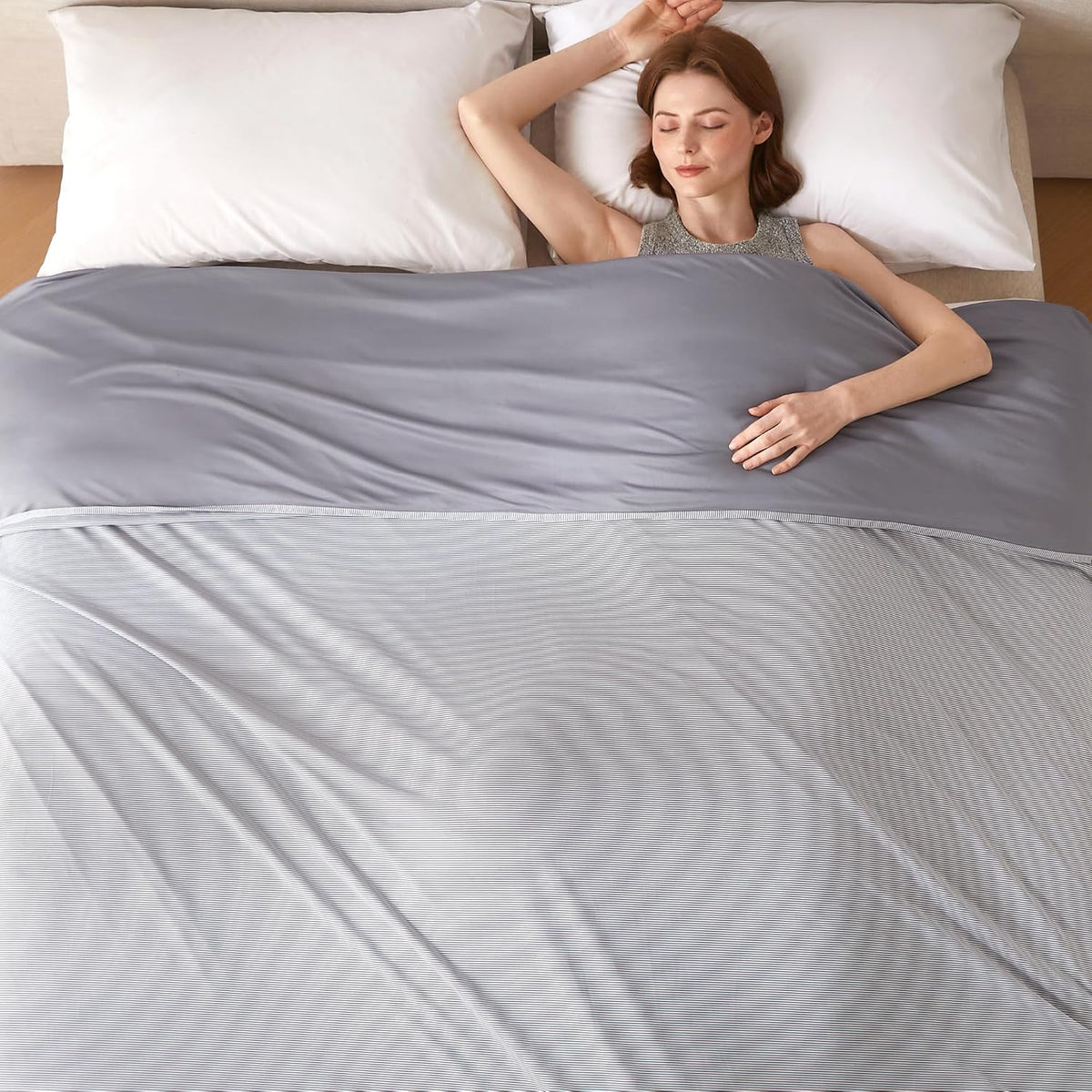 Cozy Comfort Cooling Blanket For Hot Sleepers With Breathable Fabric Light Summer Throw - Elesira