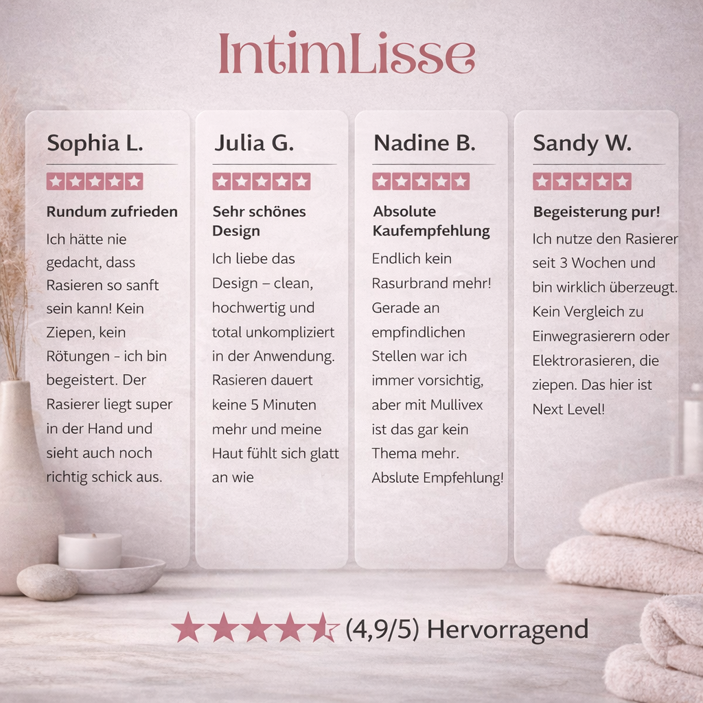 SilkSmooth Elektrischer Damenrasierer - Sanfte Haarentfernung | elesira