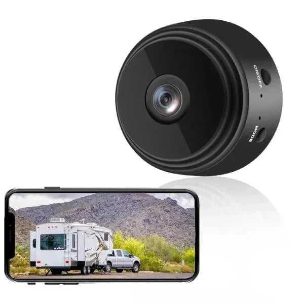 Trådløst mini-sikkerhedskamera med magnetisk beslag og 360° rotation | elesira