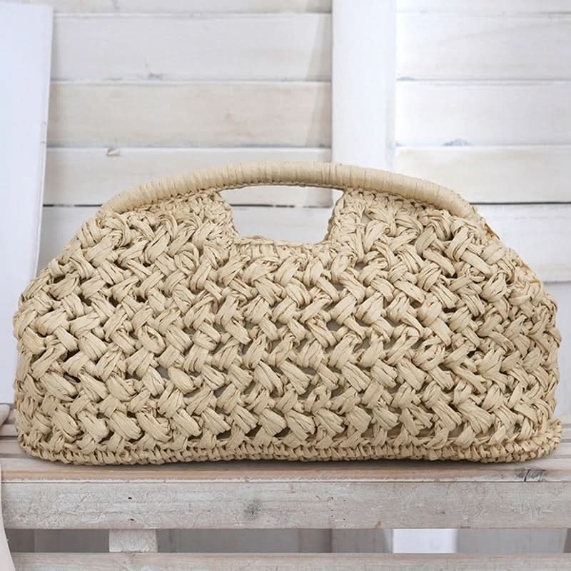 Sac bandoulière en raphia tressé au design élégant | elesira