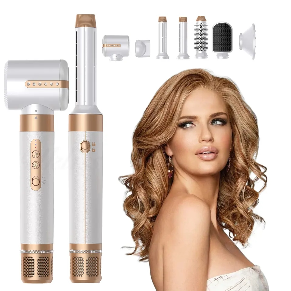 Herramienta versátil 7 en 1 para peinar el cabello y crear looks sin esfuerzo | elesira