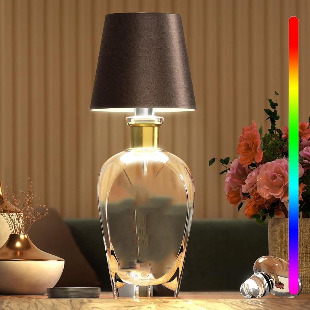 LumiGlow – luxus vezeték nélküli asztali lámpa memóriafunkcióval és állítható világítással | elesira