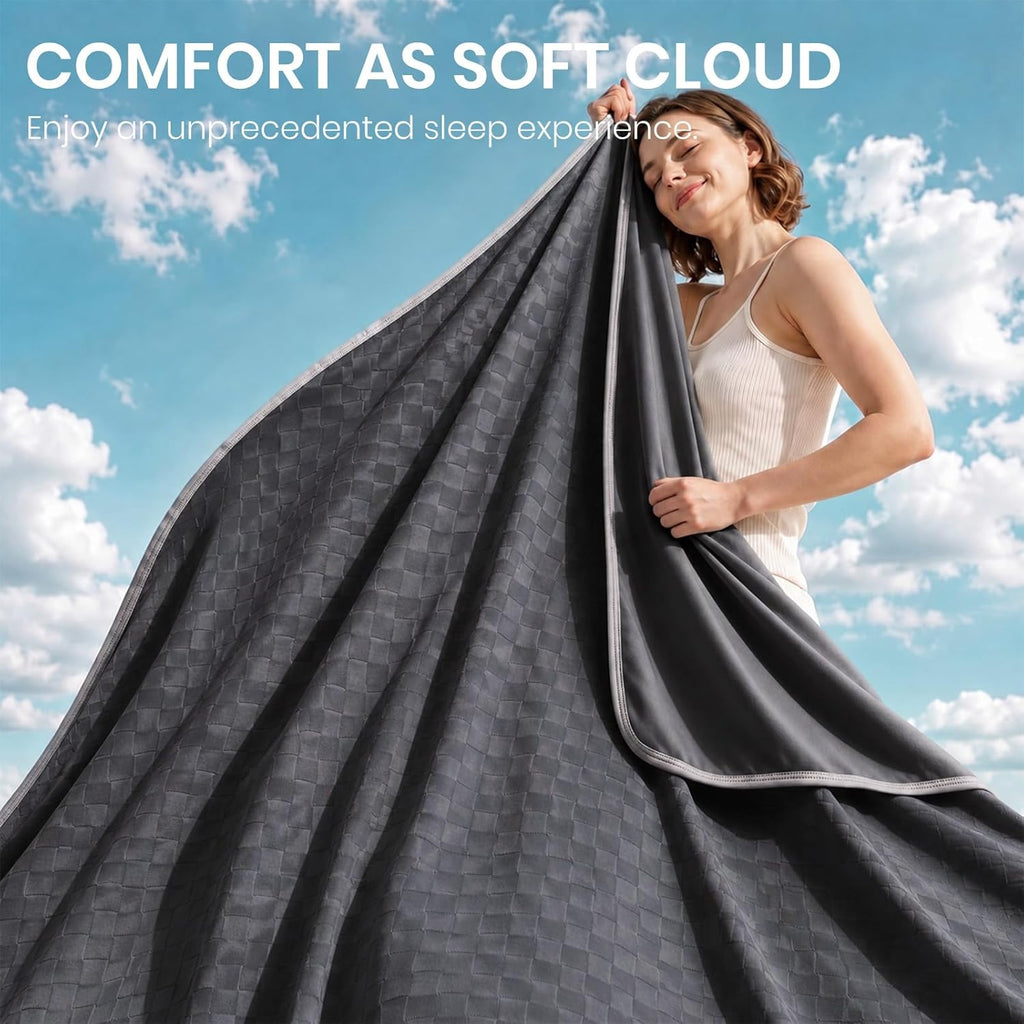Chill Comfort Kühldecke mit leichtem, weichem Stoff für Menschen, denen nachts warm ist – Elesira