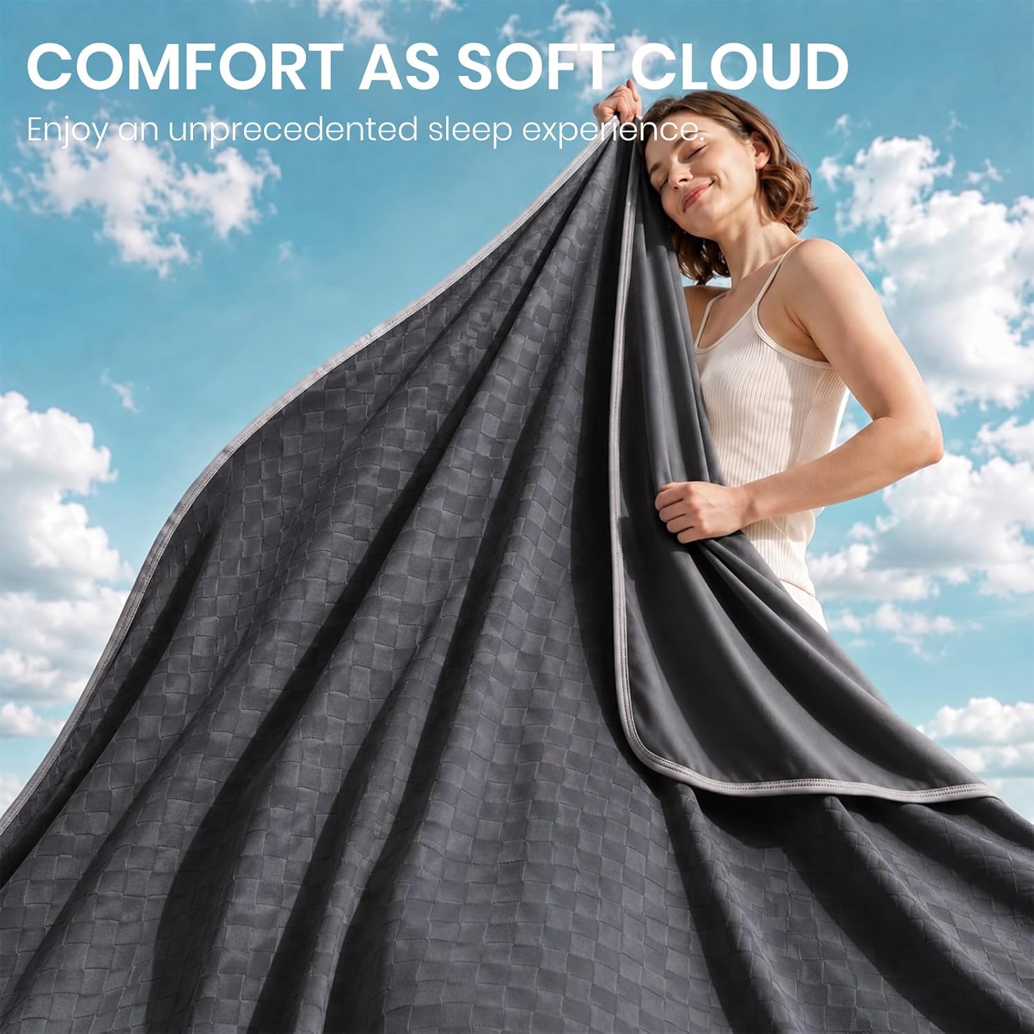 Chill Comfort Kühldecke mit leichtem, weichem Stoff für Menschen, denen nachts warm ist – Elesira