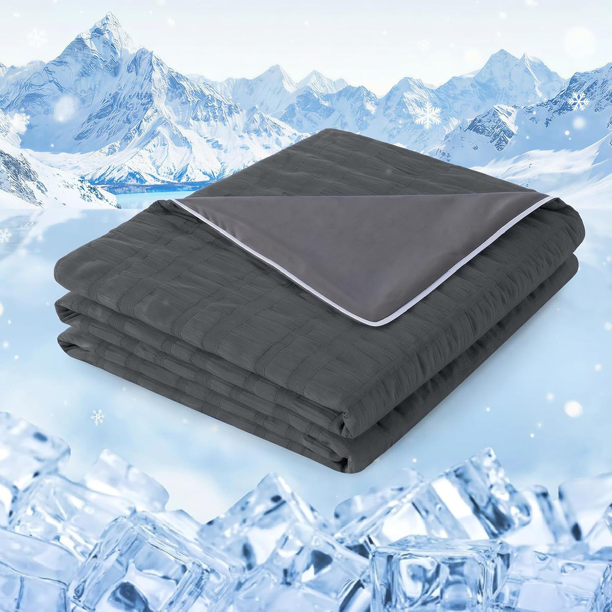 Cozy Comfort Cooling Blanket With Double Sided Design For Hot Sleepers - Elesira