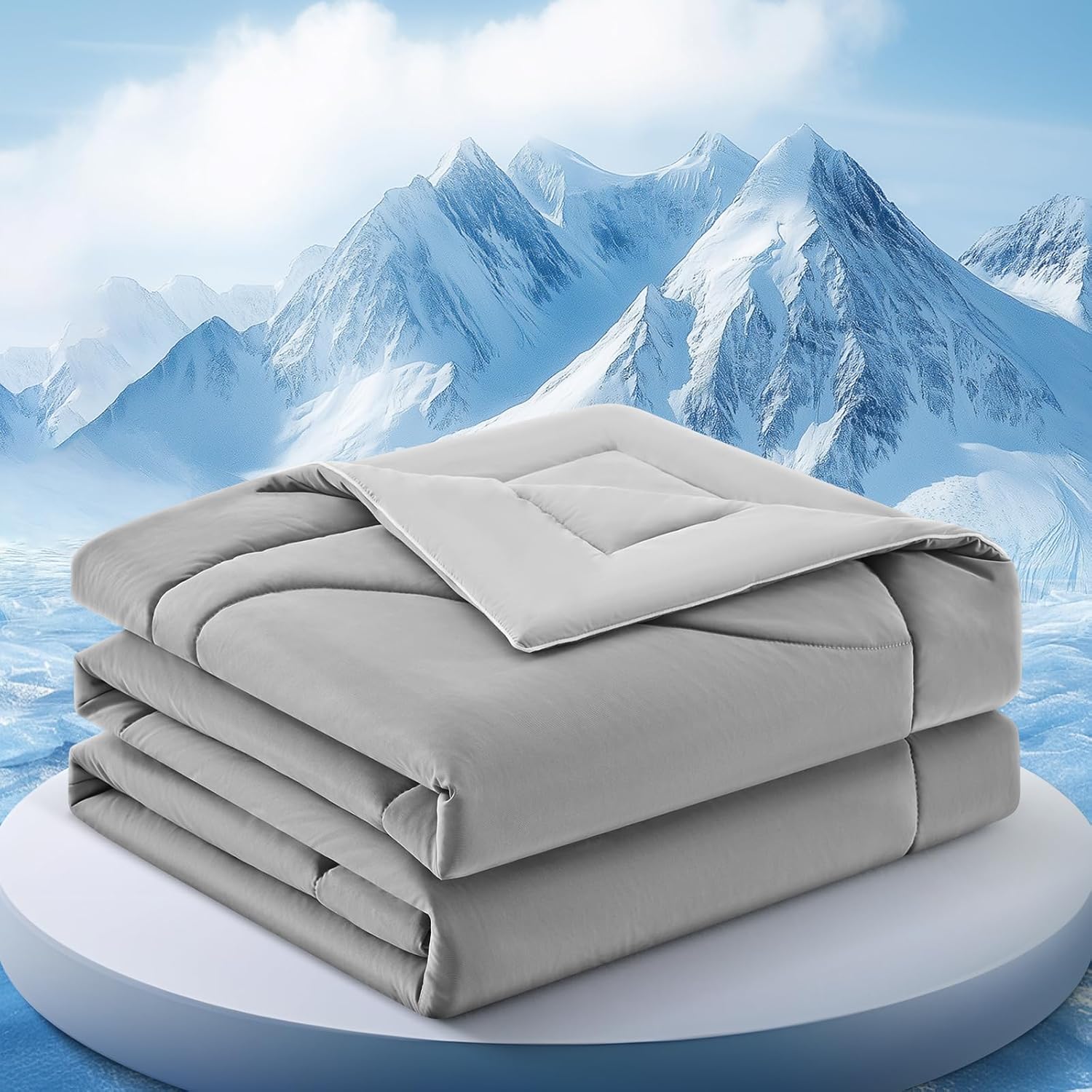 Cooling Comforter Double-Sided Ice Fabric For Hot Sleepers - Elesira