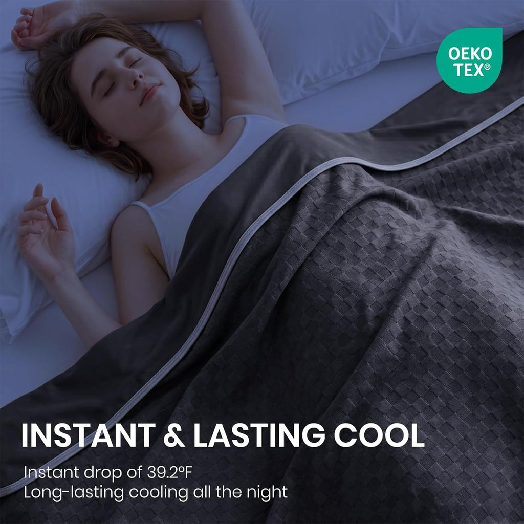 Chill Comfort Kühldecke mit leichtem, weichem Stoff für Menschen, denen nachts warm ist – Elesira