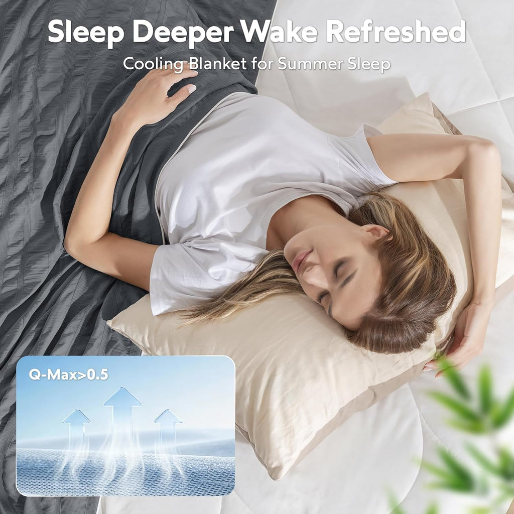 Cozy Comfort Cooling Blanket With Double Sided Design For Hot Sleepers - Elesira